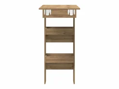 Clearance Mesa de bar de pared contrachapada roble artisan 102x45x103,5cm Mueble Bar