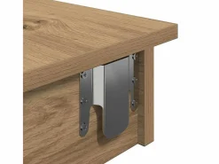 Clearance Mesa de bar de pared contrachapada roble artisan 102x45x103,5cm Mueble Bar