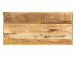 Hot Mesa de bar madera maciza de mango rugosa 120x58x107 cm ES138210 Marru00f3n