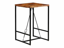 Sale Mesa de bar madera maciza reciclada 70x70x106 cm Mesa Alta