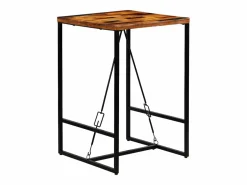 Sale Mesa de bar madera maciza reciclada 70x70x106 cm Mesa Alta