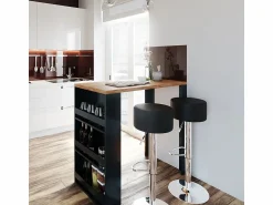Vicco Mesa de bar roble 57x117x106