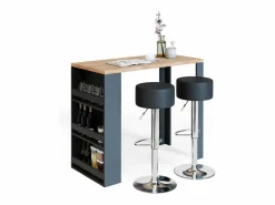 Vicco Mesa de bar roble 57x117x106