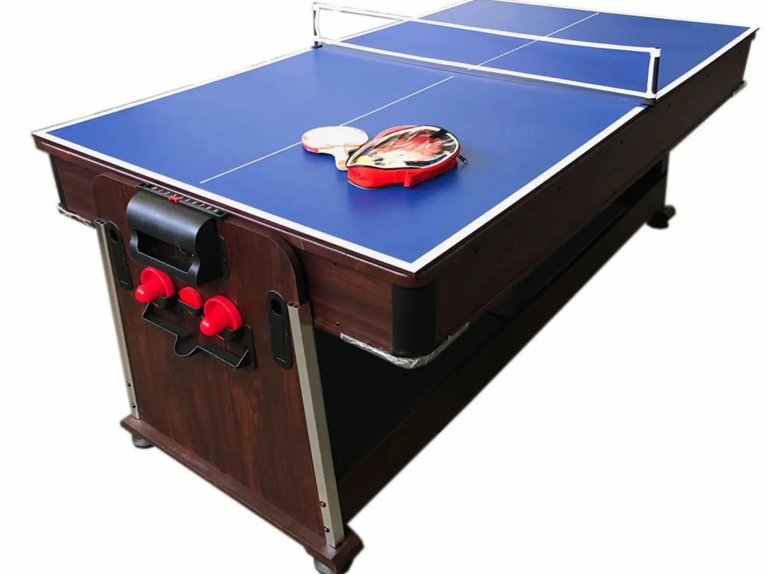 ELITESHOPPING Mesa de Billar 7 pies Multijuego Air Hockey + Ping Pong – Stark