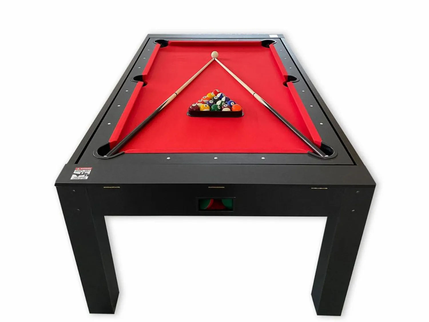 Discount ELITESHOPPING Mesa de billar 7 pies Multijuego rojo Air Hockey + Mesa de Tenis + Mesa - Rocket Marru00f3n