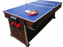 ELITESHOPPING Mesa de Billar 7 pies Multijuego Air Hockey + Ping Pong – Stark