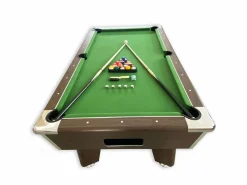 ELITESHOPPING Mesa de billar 7 pies verde con operador manual de monedas – Cosmos