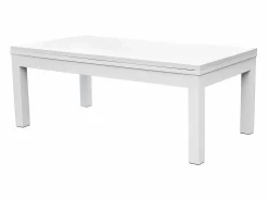 Discount Mesa de billar convertible blanca con alfombra - Eddie Billar