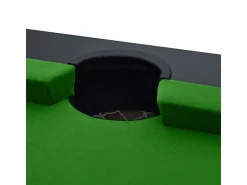 Discount Mesa de billar convertible negra con alfombra - Eddie Billar