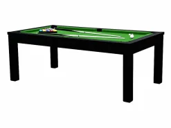 Discount Mesa de billar convertible negra con alfombra - Eddie Billar