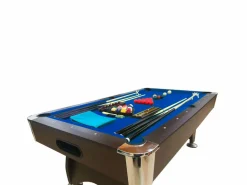 Clearance ELITESHOPPING Mesa de Billar de 7 pies completo con accesorios – Iron Blue Azul
