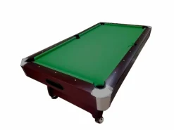 ELITESHOPPING Mesa de billar de 8 pies con banco de almacenamiento – Viper Green