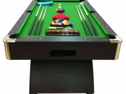 New ELITESHOPPING Mesa de billar moderna de 7 pies completa con accesorios – Cronos Verde