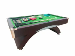 Discount Mesa de billar moderna de 8 pies con bancos de almacenamiento - Poseidón Billar