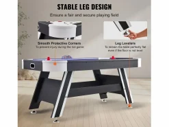 New Mesa de billar SucceBuy de 183 cm con marcador LED, discos y pulsadores incluidos Billar