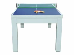 Discount Mesa de billar y ping-pong convertible, blanca, L182 x A102 x A80 cm, HENK Billar
