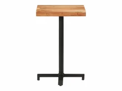 Clicnbuy Mesa de bistró cuadrada madera de mango maciza 50x50x75 cm
