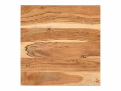 Clicnbuy Mesa de bistró cuadrada madera de mango maciza 50x50x75 cm