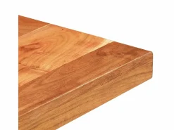 Clicnbuy Mesa de bistró cuadrada madera de mango maciza 50x50x75 cm