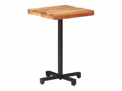 Clicnbuy Mesa de bistró cuadrada madera de mango maciza 50x50x75 cm