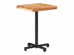 Clicnbuy Mesa de bistró cuadrada madera de mango maciza 50x50x75 cm