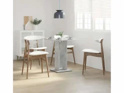 Clicnbuy Mesa de bistró de madera contrachapada 60x60x75 cm