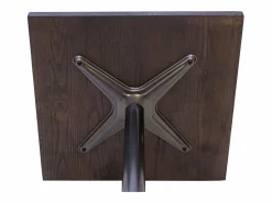 Best MCW Mesa de bistró -H10, marrón oscuro Negro / Marru00f3n