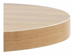 Outlet Mesa de bistró MDF marrón claro 60 cm Mesa Alta