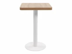Outlet Mesa de bistró MDF marrón claro 50x50 cm Mueble Bar
