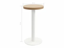 Clicnbuy Mesa de bistró MDF marrón claro 40 cm