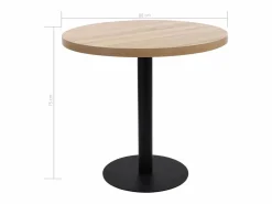 Outlet Mesa de bistró MDF marrón claro 80 cm Mueble Bar