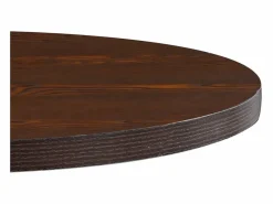 New Mesa de bistró MDF marrón oscuro 80 cm Mesa Alta