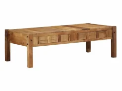 Outlet Mesa de Café Marrón 110 x 55 x 35 cm Madera maciza recuperada Mesa De Centro