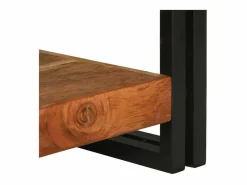 New Mesa de Café Marrón 120 x 50 x 38 cm Madera de Acacia Sólida Mesa De Centro