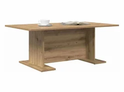 Outlet Clicnbuy Mesa de Café Roble artisan 103.5 x 60 x 40 cm Marru00f3n