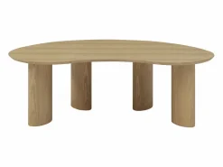 Vente-unique Mesa de centro chapado de fresno - Natural claro - CALYNOR