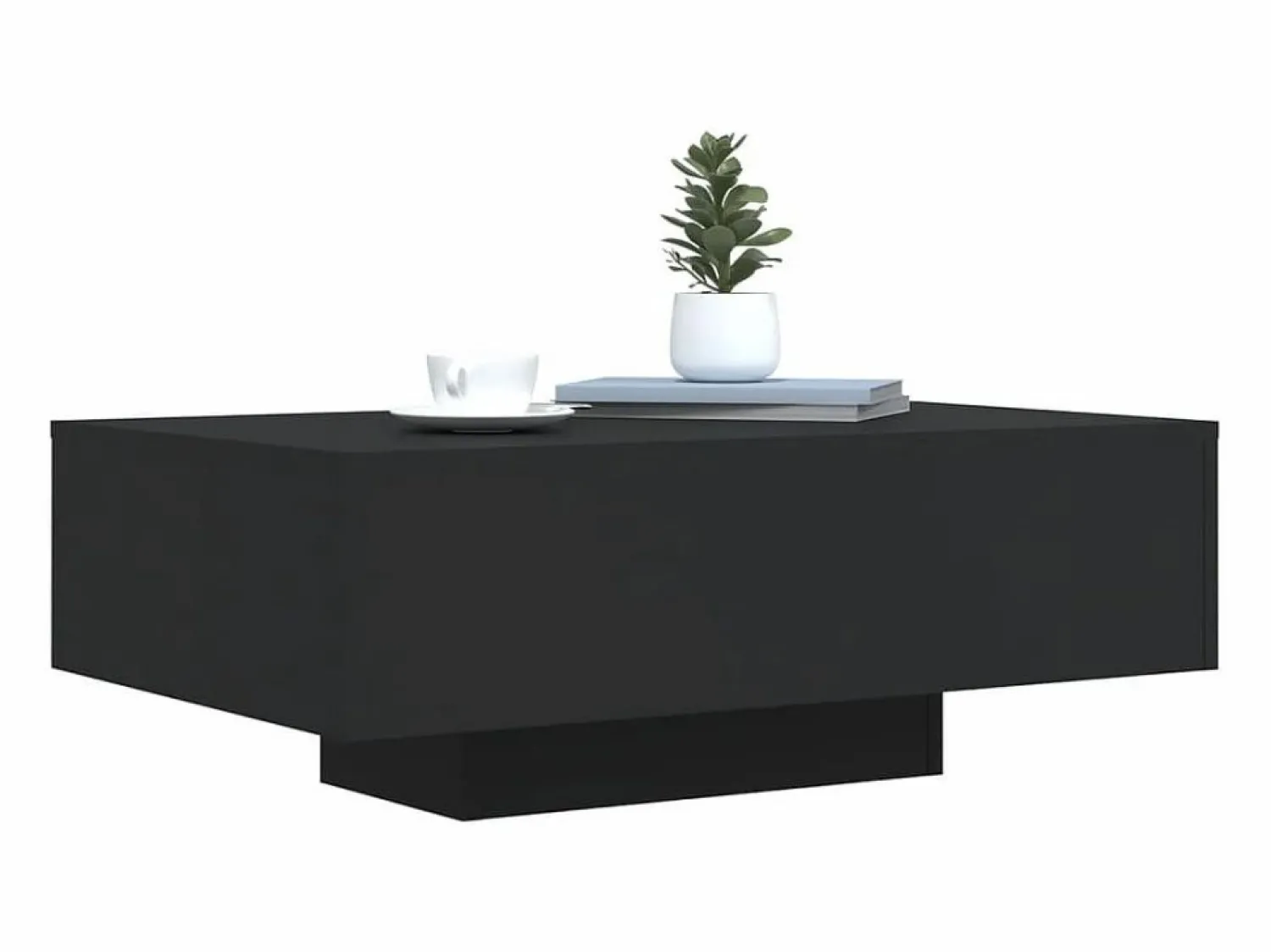 Mesa de centro con luces LED 85x55x31 cm Mesa De Centro