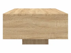vidaxl Mesa de centro con luces LED roble Sonoma 85x55x31 cm
