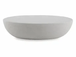 Mesa de centro de 120 x 70 cm de poliresina cemento