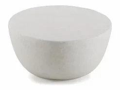 Mesa de centro de 120 x 70 cm de poliresina cemento