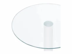 Mesa de centro de vidrio templado 40 cm ES15779 Transparente