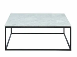 Hot Mesa de centro design ARETHA - Mármol y metal - Bicolor Mesa De Centro