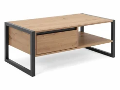 Concept-Usine Mesa de centro industrial con cajón KOTOR