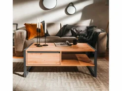 Concept-Usine Mesa de centro industrial con cajón KOTOR
