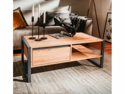Concept-Usine Mesa de centro industrial con cajón KOTOR