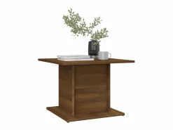 Clicnbuy Mesa de centro madera ingeniería marrón roble 55,5x55,5x40 cm