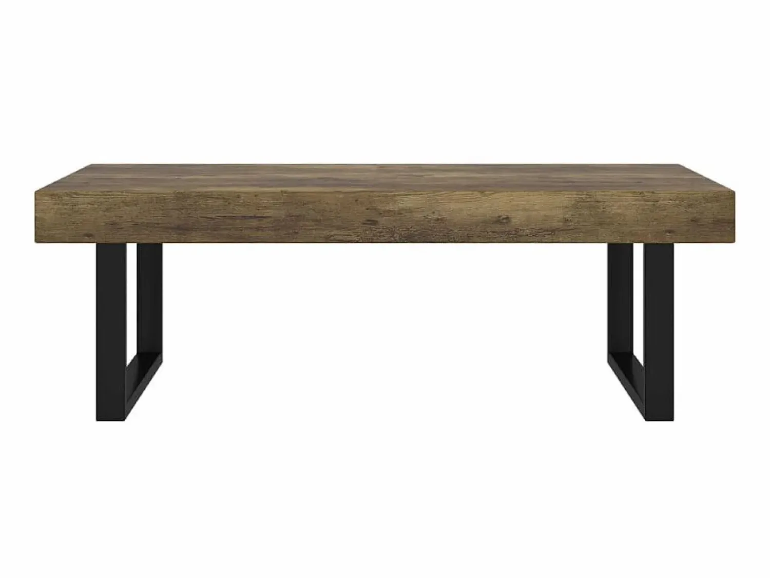 Hot Mesa de centro MDF y hierro marrón oscuro y negro 120x60x40 cm ES208274 Marru00f3n