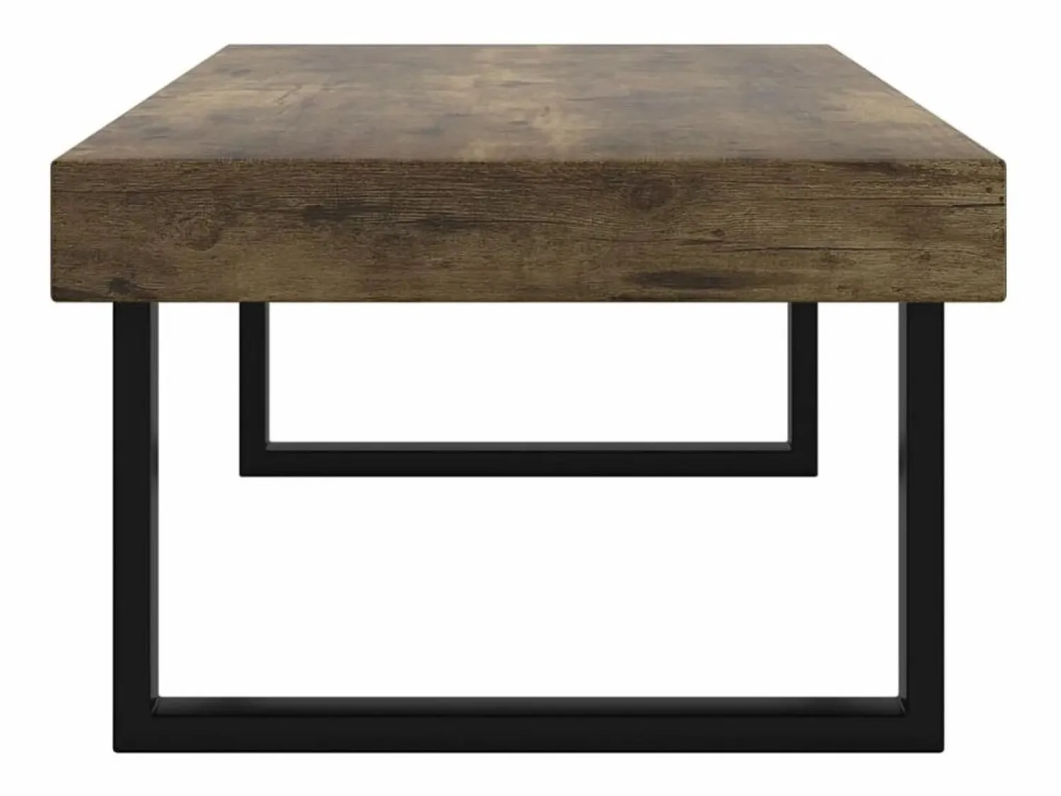 Hot Mesa de centro MDF y hierro marrón oscuro y negro 120x60x40 cm ES208274 Marru00f3n