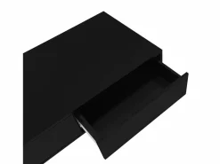 Outlet Mesa de centro moderna lacada de alto brillo con iluminación LED y 2 cajones - Mesa De Centro
