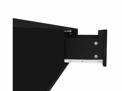 Outlet Mesa de centro moderna lacada de alto brillo con iluminación LED y 2 cajones - Mesa De Centro